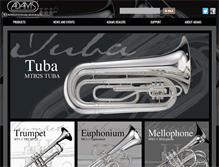 Tablet Screenshot of adamsmarchingbrass.com